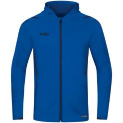 Bluza dresowa z kapturem Jako Challenge. Niebieskie bluzy z kapturem JAKO, s, bez wzorów, z dresówki, z kapturem. Za 205.00 zł.