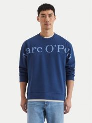 Marc O'Polo Bluza 522 4100 54070 Granatowy Regular Fit. Niebieskie bluzy Marc O'Polo, m, bez wzorów, z bawełny, bez kaptura. Za 279.99 zł.