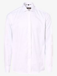Eterna Slim Fit Koszula z wywijanymi mankietami Mężczyźni Slim Fit Bawełna biały, 38. Białe koszule Eterna Slim Fit, m, bez wzorów, z bawełny, bez kołnierzyka, bez ramiączek. Za 399.95 zł.
