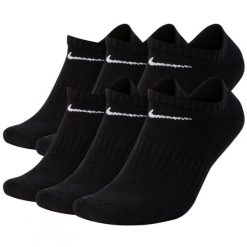 Skarpetki treningowe męskie Nike SX7675-010 6 pack. Czarne buty treningowe Nike, bez wzorów, na fitness i siłownię. Za 84.99 zł.
