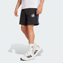 Szorty France Essentials 3-Stripes French Terry. Czarne szorty Adidas, xs, bez wzorów, z bawełny, sportowe. Za 159.00 zł.