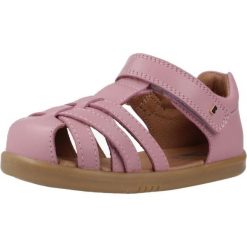 Sandały BOBUX CROSS JUMP Rose. Czerwone sandały BOBUX, ze skóry, bez zapięcia. Za 270.99 zł.