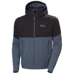 Kurtka wodoodporna z kapturem Helly Hansen Blaze Softshell. Szare kurtki Helly Hansen, s, bez wzorów, z elastanu, z kapturem. Za 644.00 zł.