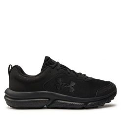 Buty do biegania Under Armour. Czarne buty do biegania Under Armour, bez wzorów, bez zapięcia, do biegania. Za 229.99 zł.