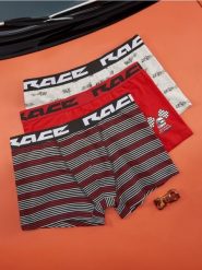 Bokserki 3 pack Long - wielobarwny. Bokserki Sinsay, l, bez wzorów, z gumy. Za 29.99 zł.