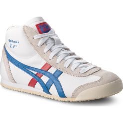 Sneakersy ASICS - ONITSUKA TIGER Mexico Mid Runner DL409 White/Daphne 0143. Białe buty sportowe casual ASICS, bez wzorów, z materiału, bez zapięcia. Za 519.00 zł.