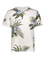 Jack & Jones Koszulka "Drew" w kolorze kremowym rozmiar: XL. Brązowe bezrękawniki Jack & Jones, xl, bez wzorów, z bawełny, bez kołnierzyka, bez ramiączek. Za 65.85 zł.