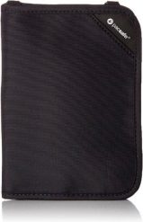 Portfel Pacsafe RFIDsafe V150. Czarne portfele Pacsafe, bez wzorów. Za 345.95 zł.