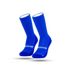 CALSOVO - Skarpetki z gripem - Antypoślizgowe - Jeden rozmiar - Piłka nożna. Niebieskie skarpety CALSOVO, bez wzorów, z bawełny. Za 42.99 zł.