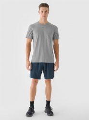 4F Spodenki treningowe regular szybkoschnące męskie - zielone M. Zielone krótkie spodenki sportowe 4F, l, bez wzorów, z dzianiny. W wyprzedaży za 59.99 zł.