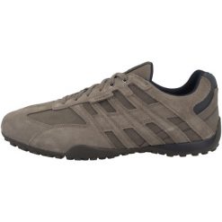 Buty do chodzenia męskie Geox U4507A022EKC1018. Szare buty sportowe casual Geox, bez wzorów, z materiału, bez zapięcia. Za 693.00 zł.
