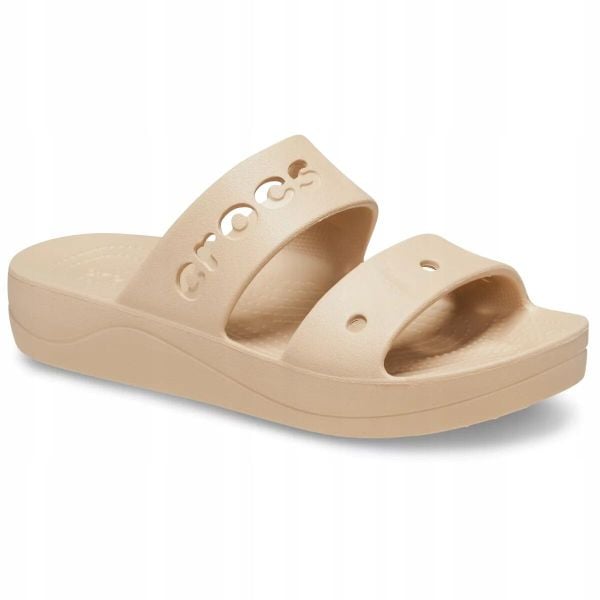 Klapki Dla Dorosłych Crocs Baya Platform. Brązowe klapki Crocs, z materiału. Za 139.99 zł.