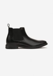 Czarne Eleganckie Botki Sztyblety Lilari. Czarne sztyblety Born2be, bez wzorów, z jeansu, bez obcasa, na obcasie, bez zapięcia. W wyprzedaży za 118.99 zł.