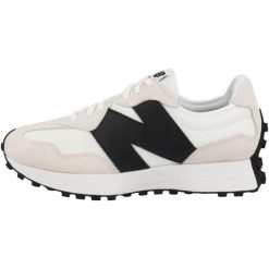 Buty do chodzenia męskie New Balance 327. Białe buty sportowe casual New Balance, bez wzorów, z materiału, bez zapięcia. Za 505.90 zł.