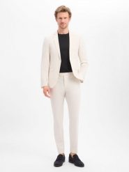 Finshley & Harding garnitur biznesowy Mężczyźni Slim Fit beżowy, 50. Brązowe garnitury Finshley & Harding, do pracy, m, bez wzorów. Za 699.95 zł.