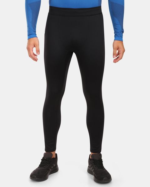 Męskie legginsy sportowe Kilpi ALEXO-M. Czarne legginsy długie sportowe Kilpi, m, bez wzorów, z materiału, do biegania. Za 189.67 zł.