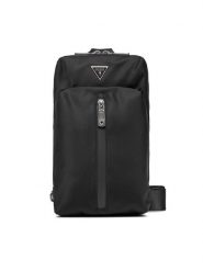 Guess Saszetka HMRONY P4217 Czarny. Czarne saszetki i nerki Guess, z aplikacjami, z tworzywa sztucznego. Za 289.99 zł.