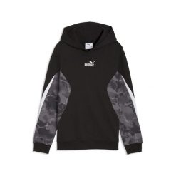 Młodzieżowa bluza z kapturem Essentials Camo PUMA. Czarna bluzy z kapturem Puma, m, bez wzorów, z kapturem. Za 199.00 zł.