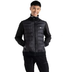 Męska Pikowana Kurtka Hybrydowa Frost. Czarne kurtki Dare 2B, m, bez wzorów, z puchu, bez kaptura. Za 219.99 zł.