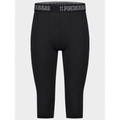 Legginsy termoaktywne męskie Poederbaas 3/4 Lekkie. Czarne bielizna termoaktywna POEDERBAAS, l, bez wzorów, z elastanu, narciarskie. Za 216.99 zł.
