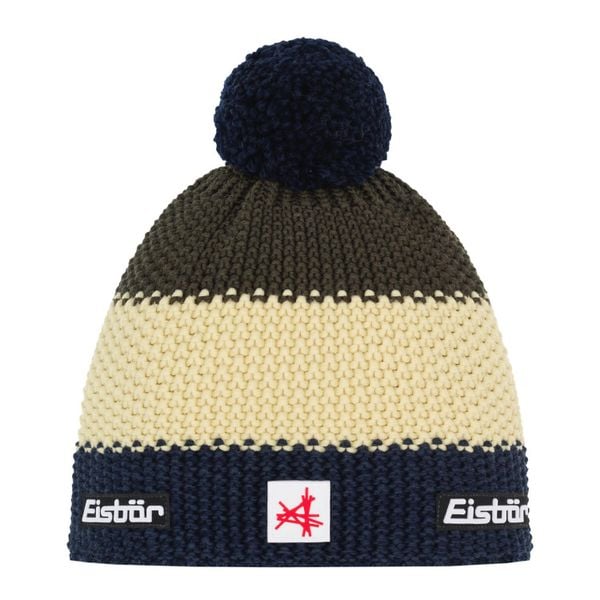 Czapka Eisbar Star Pompon MÜ SA. Żółte czapki zimowe Eisbar, bez wzorów, z wełny. Za 205.51 zł.