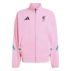 Kurtka dresowa Liverpool FC ZN.E. 2025/26. Czerwone kurtki Adidas, s, bez wzorów, z dresówki, bez kaptura. Za 417.50 zł.