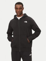 The North Face Bluza Simple Dome NF0A89FD Czarny Regular Fit. Czarne bluzy The North Face, m, bez wzorów, z bawełny, bez kaptura. Za 339.00 zł.