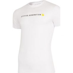 T-shirt męski TSM208 - biały. T-shirty marki 4F. Za 29.99 zł.