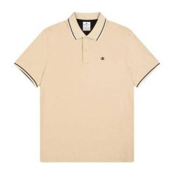 Koszulka Polo Męska. Brązowe koszulki polo Champion, m, bez wzorów, bez kołnierzyka, bez ramiączek. Za 157.99 zł.