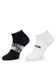 Calvin Klein Skarpety krótkie 701241736 Czarny. Czarne skarpety CALVIN KLEIN, bez wzorów, z bawełny. Za 59.99 zł.