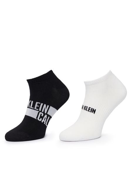 Calvin Klein Skarpety krótkie 701241736 Czarny. Czarne skarpety CALVIN KLEIN, bez wzorów, z bawełny. Za 59.99 zł.