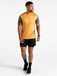 Dare 2b Koszulka funkcyjna "Discernible III" w kolorze żółto-szarym rozmiar: L. Szare t-shirty sportowe Dare 2B, bez wzorów, z materiału, bez ramiączek, outdoorowe. Za 57.47 zł.