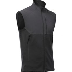 Kamizelka turystyczna męska polarowa Quechua MH500. Czarne odzież kompresyjna QUECHUA, l, bez wzorów, z elastanu, trekkingowe. Za 139.99 zł.
