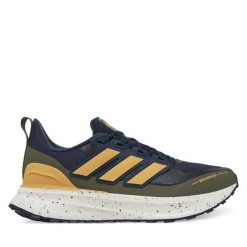 Buty do biegania adidas. Niebieskie buty do biegania Adidas, bez wzorów, bez zapięcia, do biegania. Za 379.99 zł.