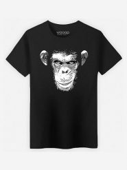 WOOOP Koszulka "Evil Monkey" w kolorze czarnym rozmiar: XL. Czarne bezrękawniki Wooop, xl, bez wzorów, z bawełny, bez kołnierzyka, bez ramiączek. Za 65.85 zł.