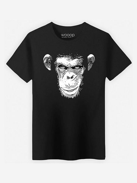 WOOOP Koszulka "Evil Monkey" w kolorze czarnym rozmiar: XL. Czarne bezrękawniki Wooop, xl, bez wzorów, z bawełny, bez kołnierzyka, bez ramiączek. Za 61.31 zł.