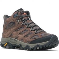 Buty trekkingowe męskie Merrell Moab 3 Mid Gore-tex. Trekkingi Merrell, bez wzorów, z gore-texu, bez zapięcia. Za 758.00 zł.