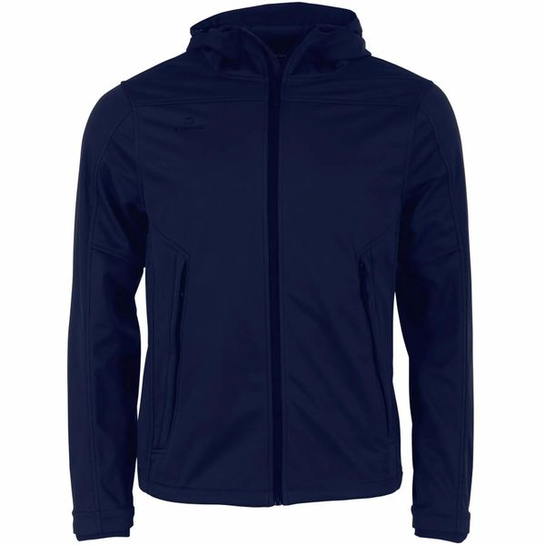 Kurtka puchowa Stanno Prime Softshell. Niebieskie kurtki STANNO, xl, bez wzorów, prążkowane, z kapturem. Za 360.50 zł.