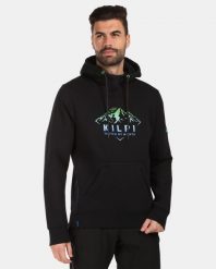 Męska bawełniana bluza z kapturem Kilpi NORTHEN-M. Czarne bluzy z kapturem Kilpi, m, bez wzorów, z bawełny, z kapturem. Za 318.77 zł.