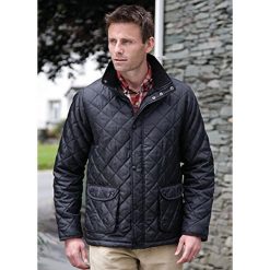 Męska Kurtka Miejska Cheltenham Water Repellent. Czarne kurtki RESULT, l, z aplikacjami, z materiału, bez kaptura. Za 176.99 zł.