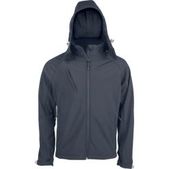 Kurtka Kariban Softshell À Capuche Amovible. Czarne kurtki KARIBAN, m, bez wzorów, z elastanu, bez kaptura. Za 283.10 zł.