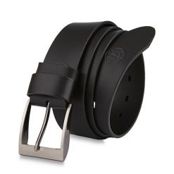 Skórzany pasek BETLEWSKI DW40-0 140 czarny. Czarne paski Betlewski, bez wzorów, z materiału. Za 79.00 zł.