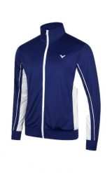 Bluza sportowa VICTOR J-43600 B. Niebieskie bluzy bez kaptura Victor, l, bez wzorów, z materiału, bez kaptura. Za 189.99 zł.