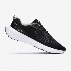 Buty do biegania męskie Kalenji Jogflow 100.1. Czarne buty do biegania KALENJI, bez wzorów, z kauczuku, bez zapięcia, do biegania. Za 99.99 zł.