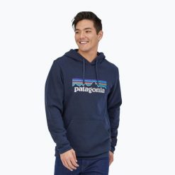 Bluza Patagonia P-6 Logo Uprisal. Niebieskie bluzy Patagonia, m, bez wzorów, bez kaptura. Za 359.99 zł.