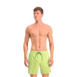 Męskie kąpielówki Puma, średniej długości, Fizzy Yellow. Żółte kąpielówki Puma, m, bez wzorów, sportowe. Za 195.99 zł.