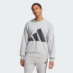Bluza Essentials Big Logo French Terry. Czarne bluzy Adidas, l, bez wzorów, z materiału, bez kaptura. Za 229.00 zł.