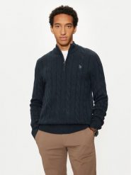 U.S. Polo Assn. Sweter MUP3697 Granatowy Regular Fit. Niebieskie swetry rozpinane U.S. Polo Assn., m, bez wzorów, z syntetyku, bez kołnierzyka, bez ramiączek. Za 359.99 zł.