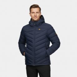 Kurtka męska puchowa Alpinus Monviso puch kaczy. Niebieskie kurtki Alpinus, m, bez wzorów, z puchu, bez kaptura. W wyprzedaży za 419.00 zł.