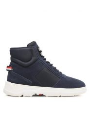 Tommy Hilfiger Sneakersy Core Mix Suede Hybrid Boot FM0FM04596 Granatowy. Niebieskie buty sportowe casual Tommy Hilfiger, bez wzorów, ze skóry, bez zapięcia. Za 499.99 zł.
